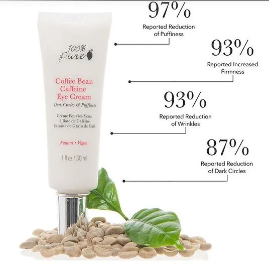 100% Pure: Coffee Bean Caffeine Eye Cream 1fl oz