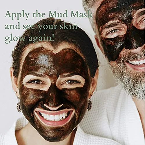 100% Pure Dead Sea Mud Facial Mask - 5 Minute Mask - No Ingredients Added - Face Mask For Skincare - Blackhead Remover - Anti-aging - Pore Minimizer
