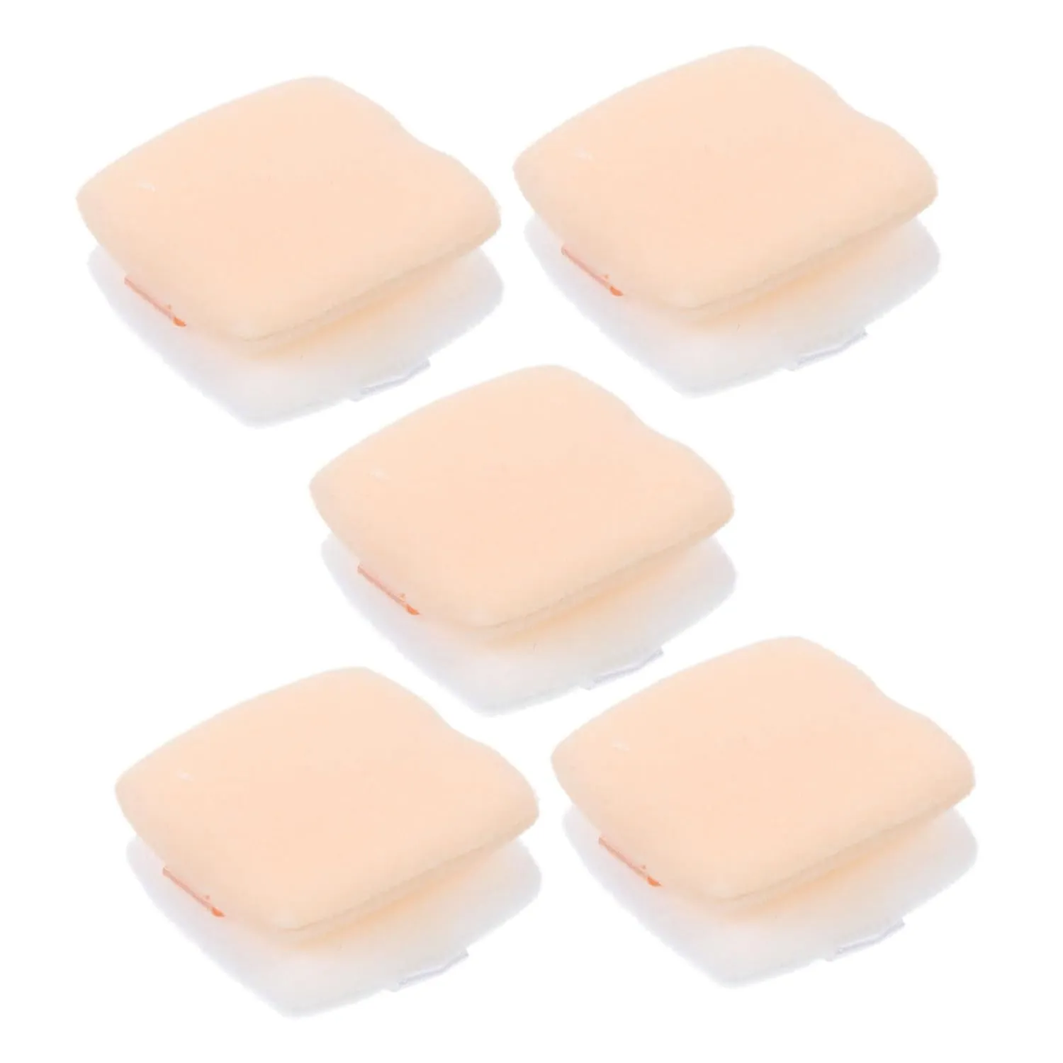 10pcs Mini Powder Puff Compact Square Cosmetic Sponges for Loose Powder Reusable Makeup Applicators Smooth Touch for Application for Travel and Easy Cleaning