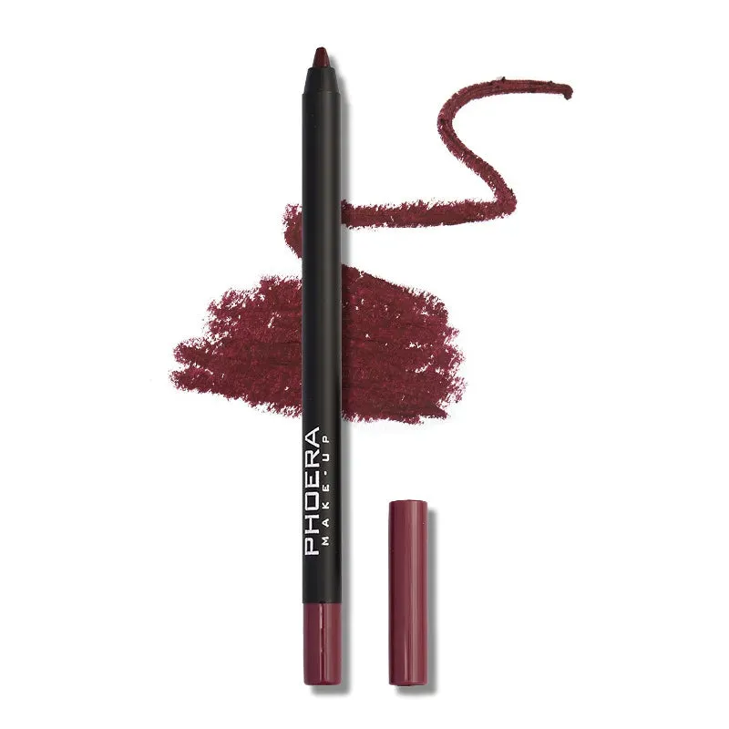 12 Color Matte Brown Lip Liner - Waterproof, Long-Lasting, Moisturizing Sexy Lip Pencil for Women. Achieve a Natural Lipstick Look with this Lip Cosmetics Makeup.