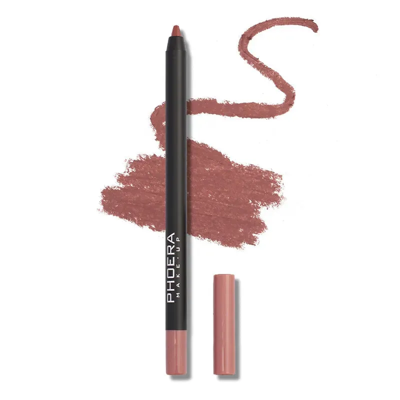 12 Color Matte Brown Lip Liner - Waterproof, Long-Lasting, Moisturizing Sexy Lip Pencil for Women. Achieve a Natural Lipstick Look with this Lip Cosmetics Makeup.