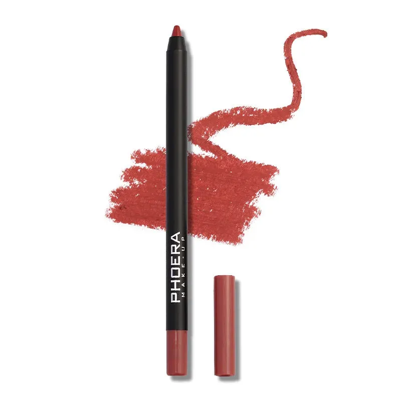 12 Color Matte Brown Lip Liner - Waterproof, Long-Lasting, Moisturizing Sexy Lip Pencil for Women. Achieve a Natural Lipstick Look with this Lip Cosmetics Makeup.
