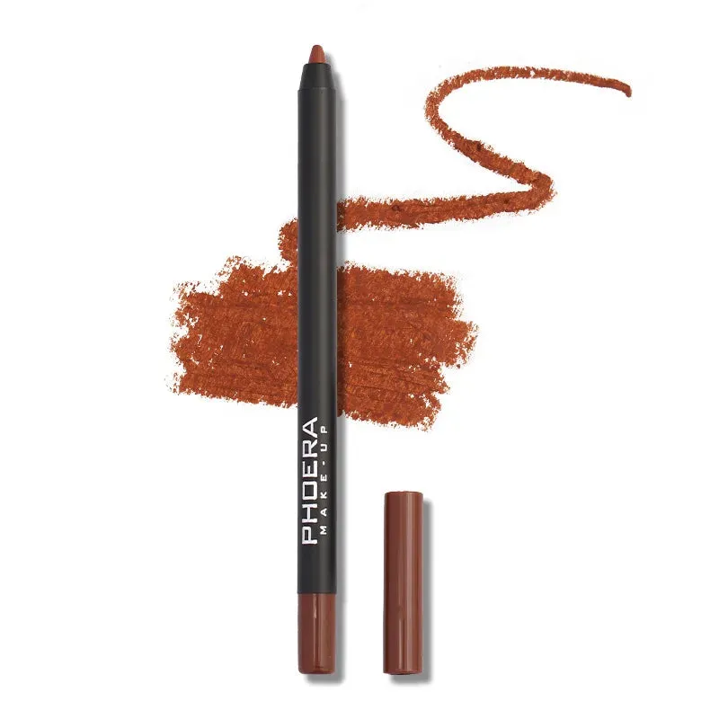 12 Color Matte Brown Lip Liner - Waterproof, Long-Lasting, Moisturizing Sexy Lip Pencil for Women. Achieve a Natural Lipstick Look with this Lip Cosmetics Makeup.