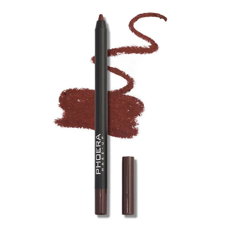 12 Color Matte Brown Lip Liner - Waterproof, Long-Lasting, Moisturizing Sexy Lip Pencil for Women. Achieve a Natural Lipstick Look with this Lip Cosmetics Makeup.