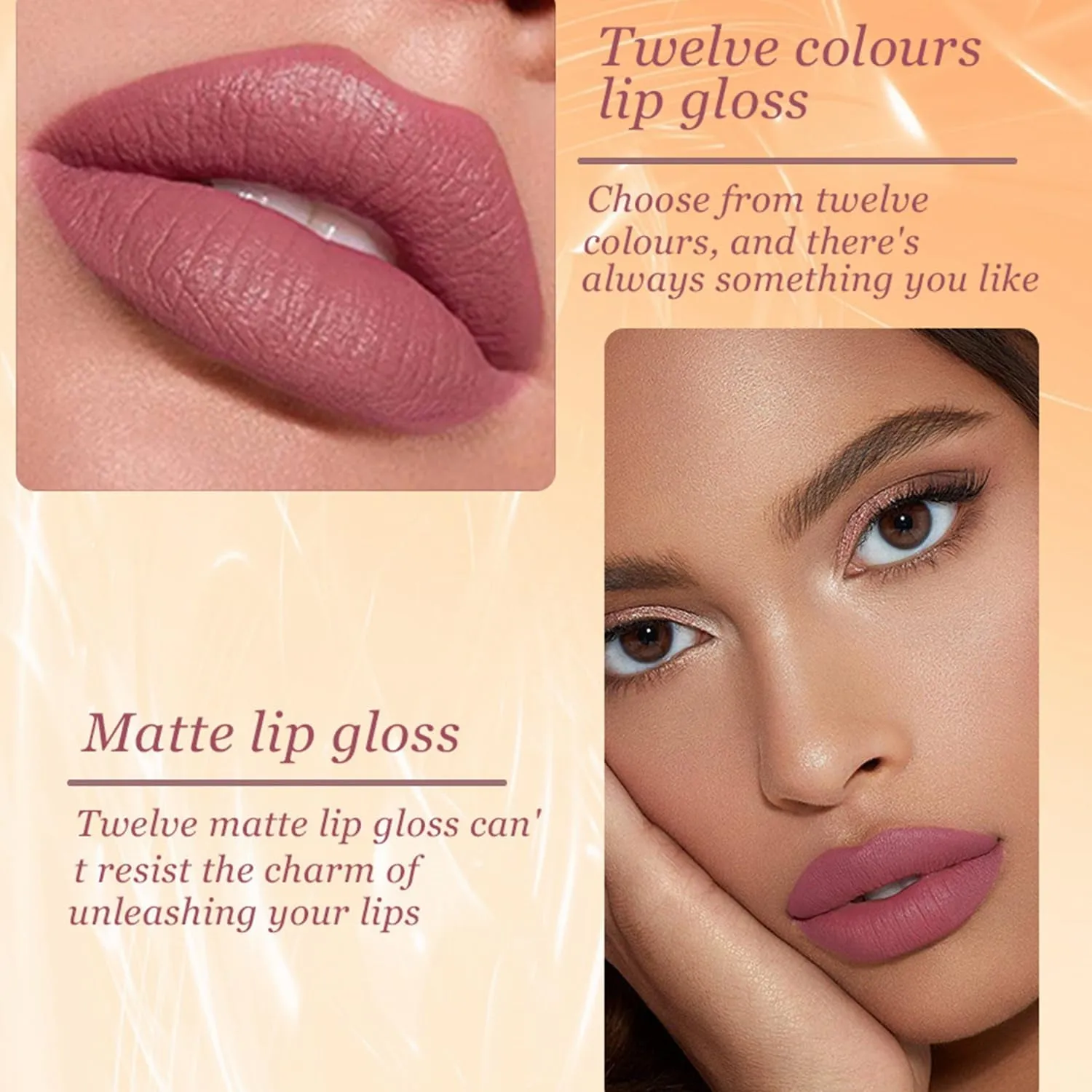 12-Piece Velvet Matte Liquid Lipstick Set - Waterproof, Long-Lasting, Non-Stick Gloss for Women
