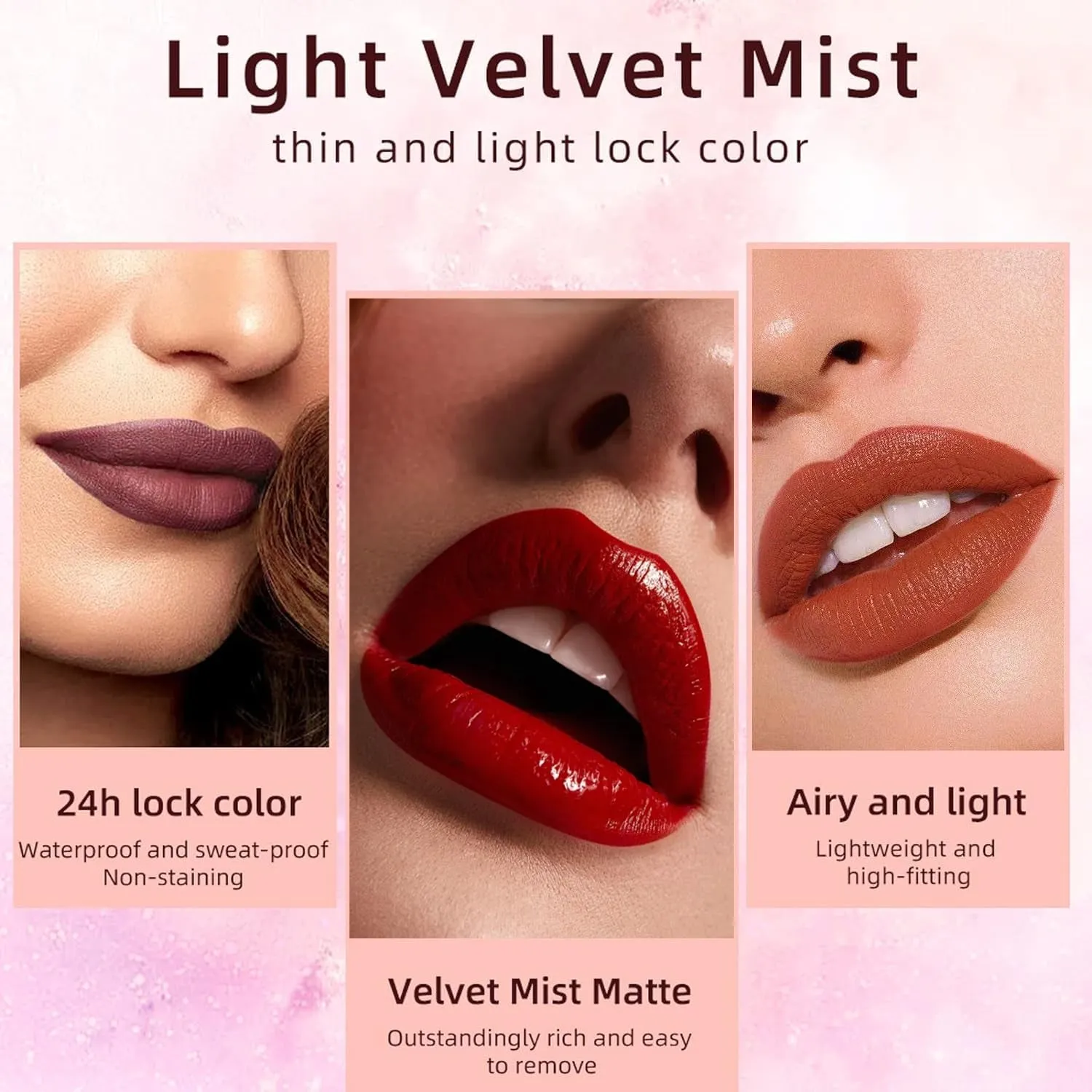 12-Piece Velvet Matte Liquid Lipstick Set - Waterproof, Long-Lasting, Non-Stick Gloss for Women