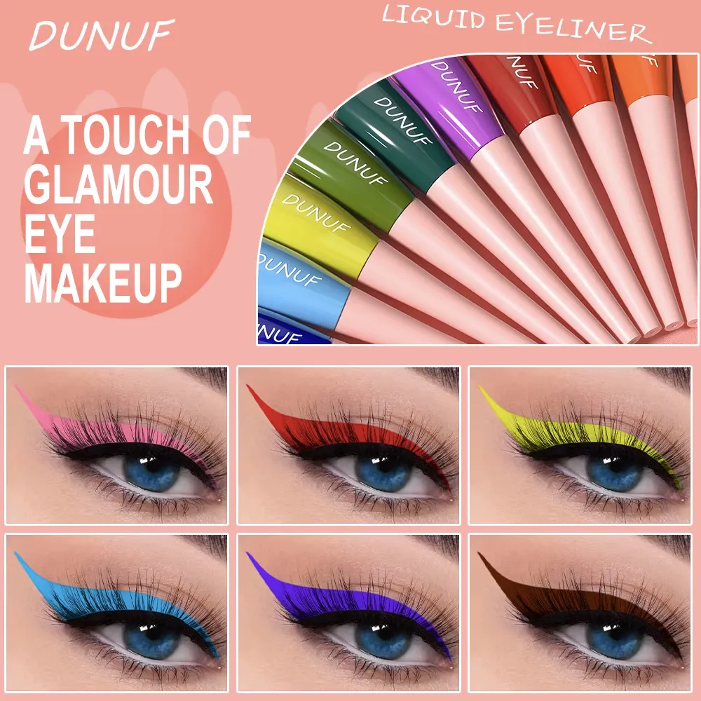 12 Pieces Color Waterproof Eyeliner Pencil