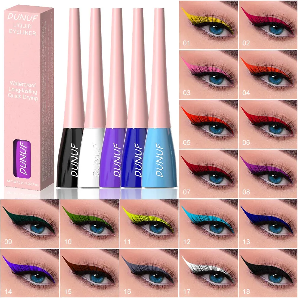 12 Pieces Color Waterproof Eyeliner Pencil