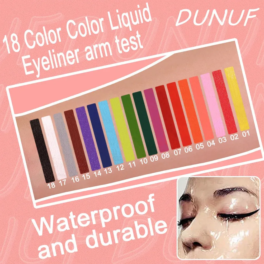 12 Pieces Color Waterproof Eyeliner Pencil