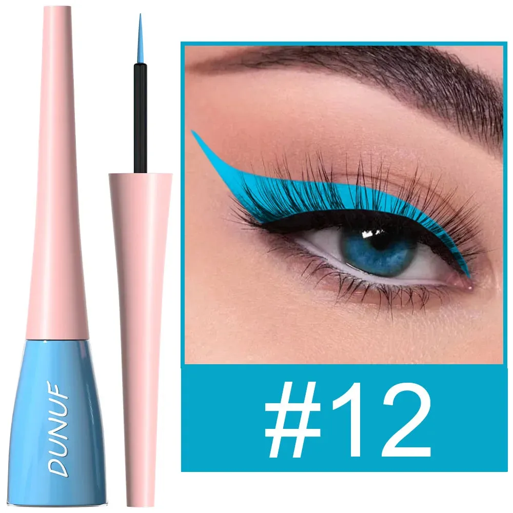 12 Pieces Color Waterproof Eyeliner Pencil