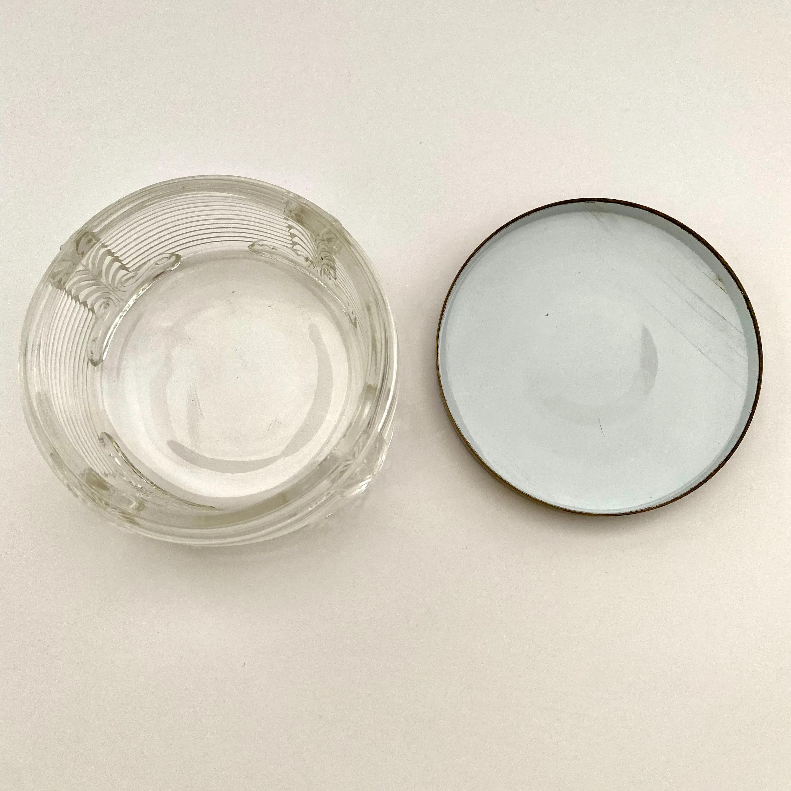 1940s Glass Powder Jar