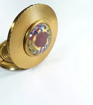 1950s Refillable Lucite Loose Powder Compact