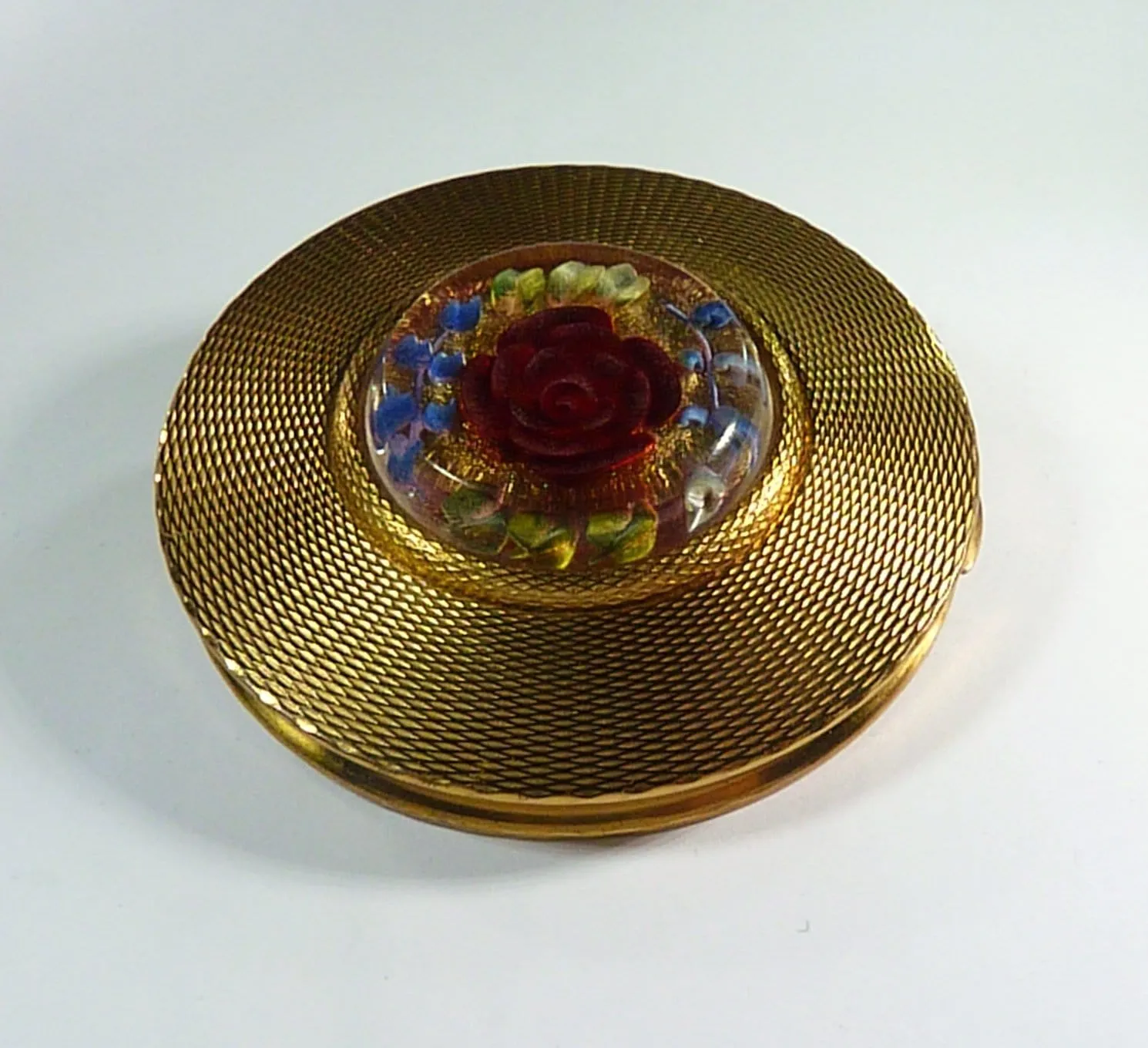 1950s Refillable Lucite Loose Powder Compact