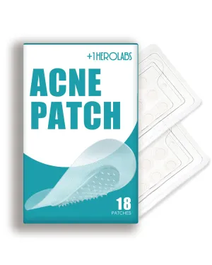  1HEROLABS Microdart Acne Patch (18 Patches) - Hyaluronate, Salicylic Acid, Vitamin C, Microdart Pimple Patch for Deep, Early Stage and Hidden Pimples (18 Count (Pack of 1))