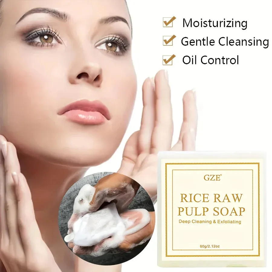 1pc Thailand Original Milk Rice Soap, Essential Oil Soap