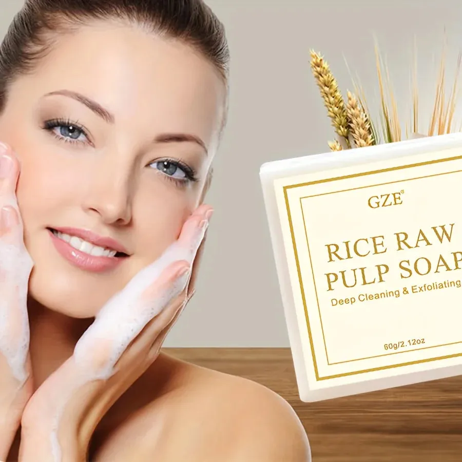 1pc Thailand Original Milk Rice Soap, Essential Oil Soap