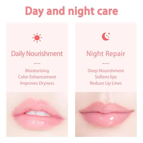 1PCS Bee Lip Balm Honey Pot, Moisturizing Lip Balm Overnight Lip Sleeping Mask Lip Scrubs Exfoliator, Hydrating Prevention Dry and Crack Lips, Lip Repair Nourishes the Lip Skin