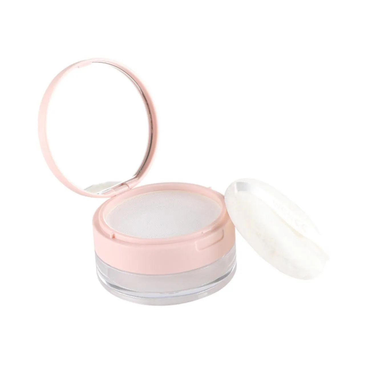 1set Loose Powder Box with Built Puff Portable Makeup Container for Women Capacity Design for Storing Loose and Powder
