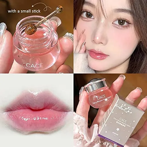 2 Bottles Honey Lip Balm, Day Repair Deep Moisture and Fade Lip Lines, Rich in Vitamin E & Beeswax Essence Natural Lip Enhancer Care Sleeping Lip Mask