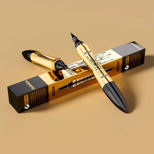 2 in 1 Eyebrow Microblading Pen, 2024 New 3D Microblading Eyebrow Pen Tattoo Pencil 4 Fork Tip, Waterproof Magic Microblading Eyebrow Pencil for Natural Makeup Last All Day - 9703#Grey