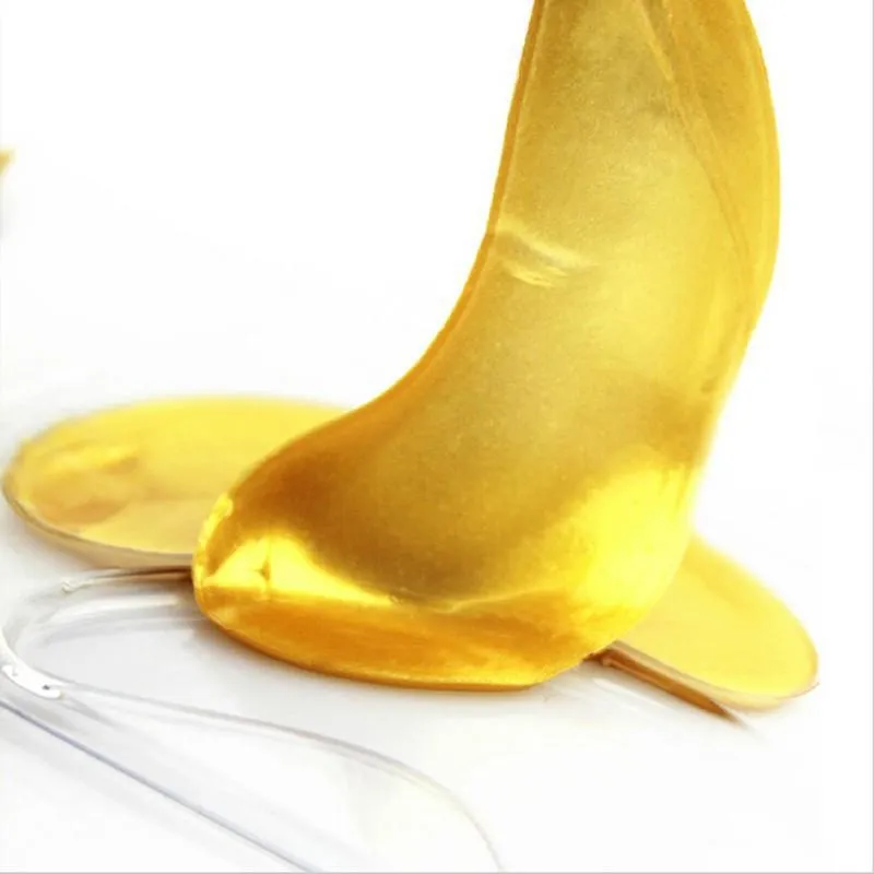 24K 30 Pcs Collagen Gold Eye Mask Golden Crystal Patches 30 pack