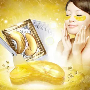 24K 30 Pcs Collagen Gold Eye Mask Golden Crystal Patches 30 pack