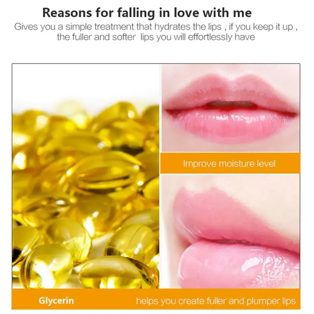 24K Gold Collagen Hyaluronic Acid Lip Mask (10 pieces)