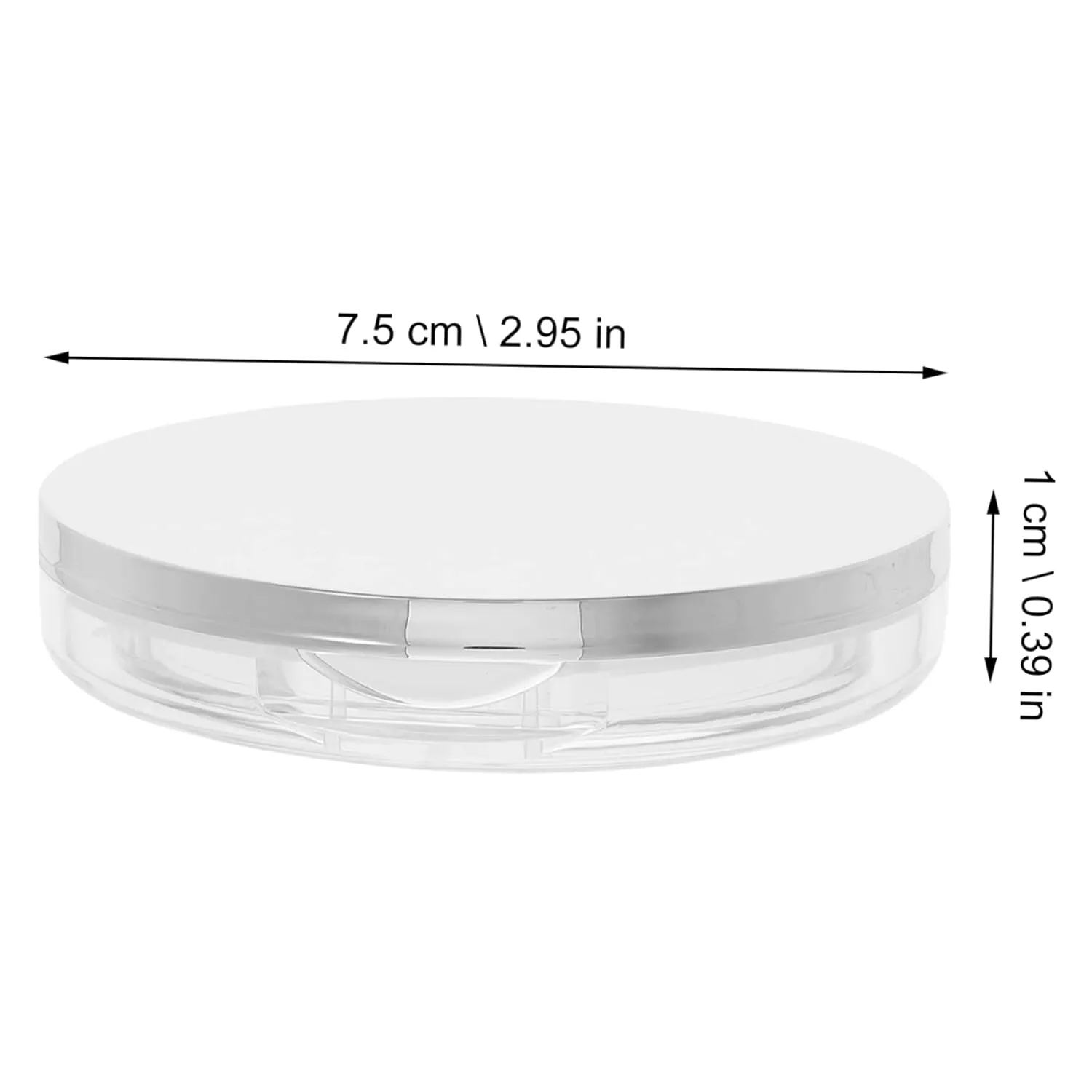 2pcs 5g Loose Powder Compact Refillable Makeup Case Lightweight Compact Travel Size