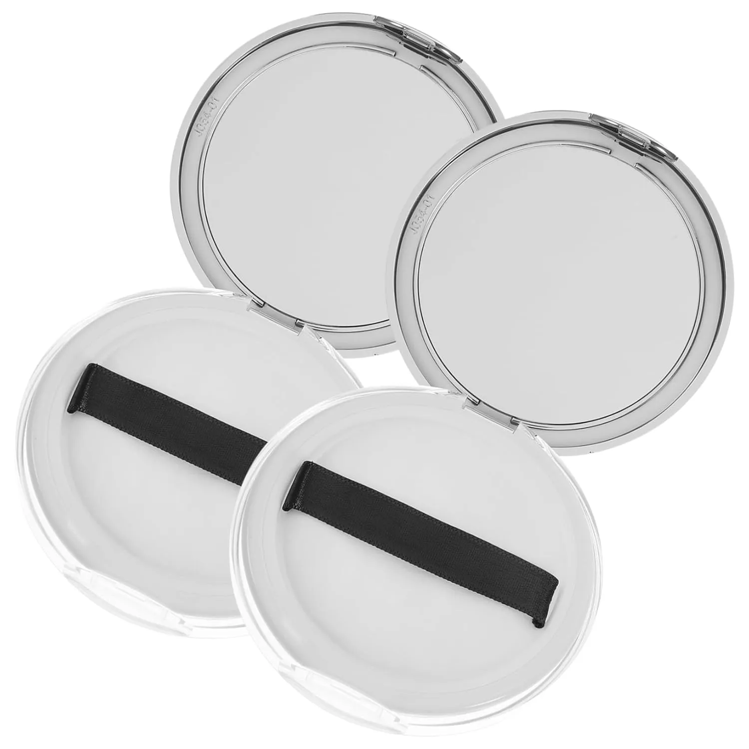 2pcs 5g Loose Powder Compact Refillable Makeup Case Lightweight Compact Travel Size