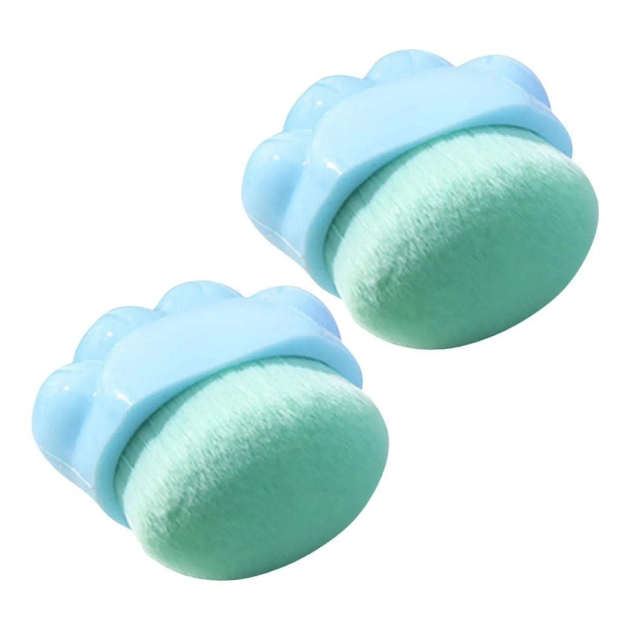 2pcs Cat Foundation Brush Portable Paw Shaped Makeup Applicator for Travel Concealer Loose Powder Application Lightweight Cosmetic Brush Elegant Design