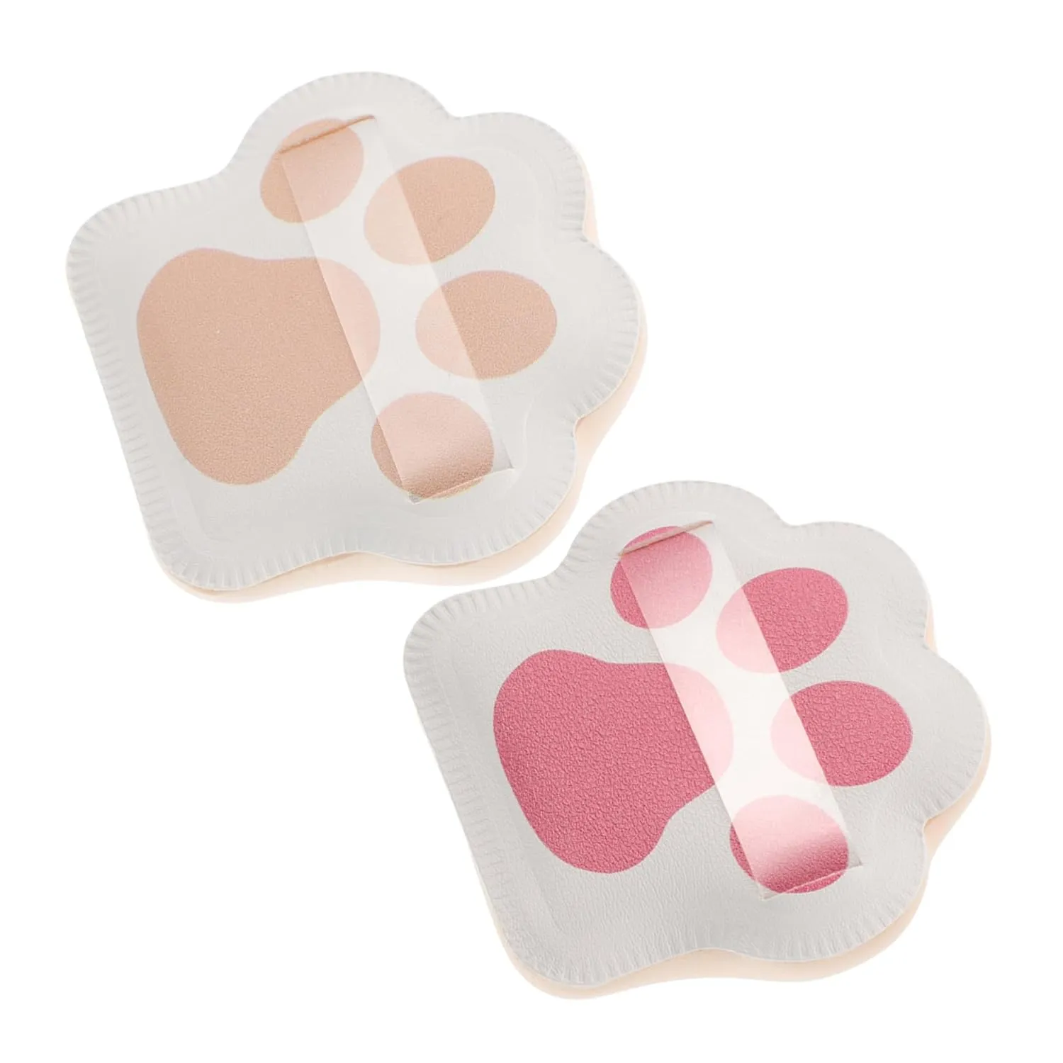 2Pcs Cat Paw Powder Puff for Loose Powder Makeup Applicator Wet Dry Use Fine Texture for Even Foundation Application for Daily Use and Special Occasions