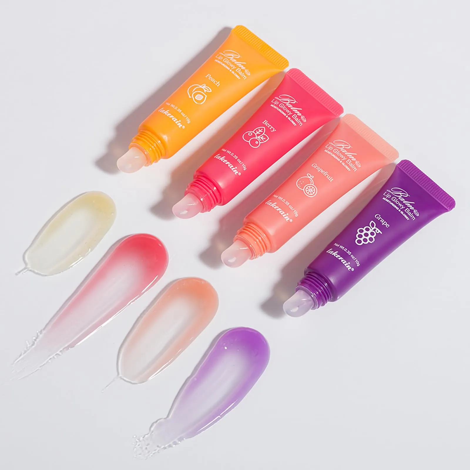 2Pcs Lip Glowy Balm and Lip Sleeping Mask Set, with 4 Flavor Options - Reduce Lip Lines, Enhance Lip Color, Hydrate & Plump Dry Chapped Lips Care (Grape)