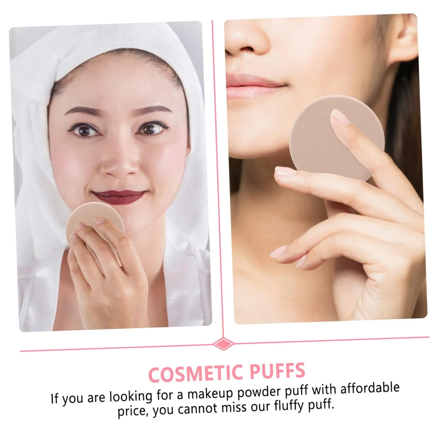 2pcs Makeup Sponges with Travel Case Versatile Beauty Puff for Liquid Applications Compact Use for Foundation Blush Application