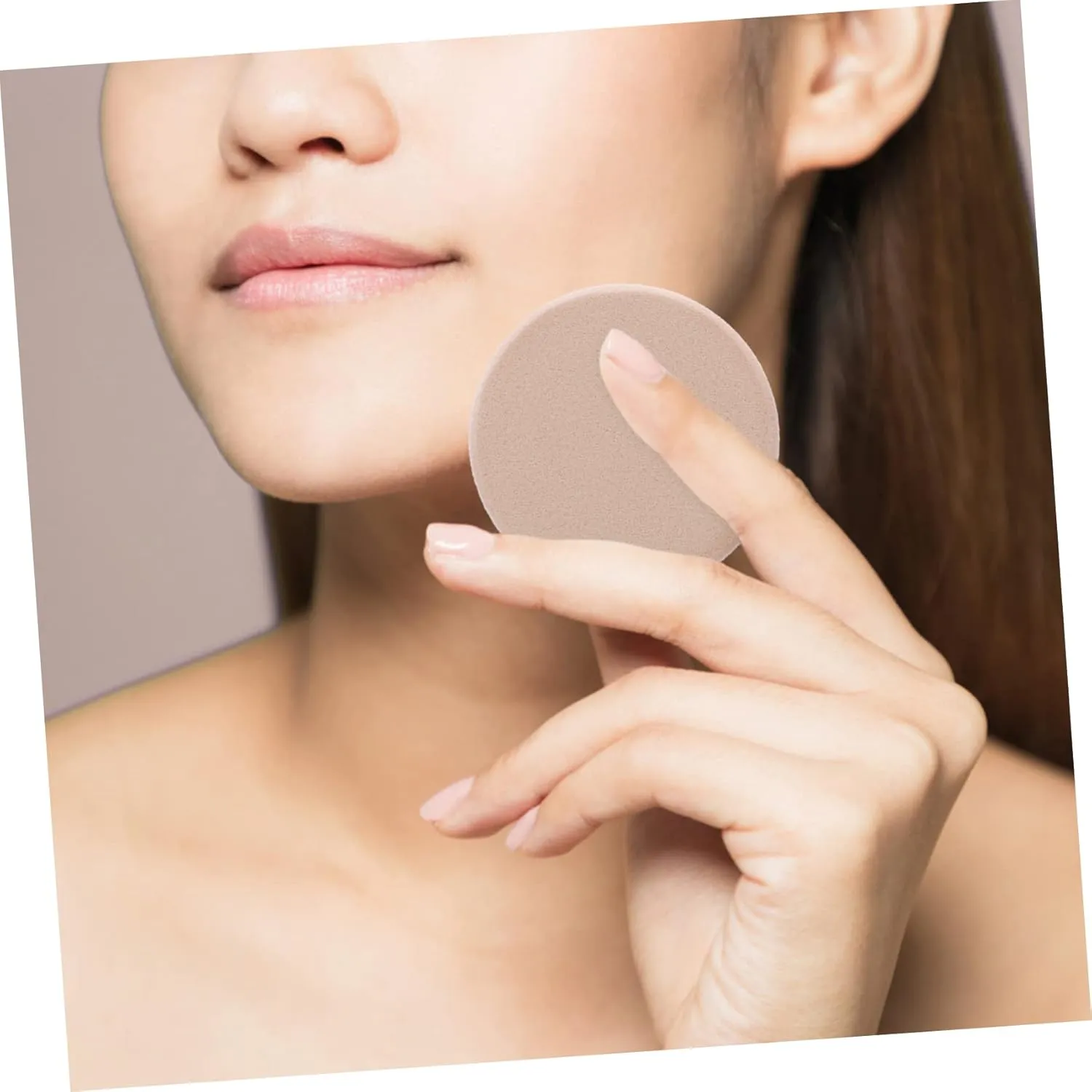 2pcs Makeup Sponges with Travel Case Versatile Beauty Puff for Liquid Applications Compact Use for Foundation Blush Application