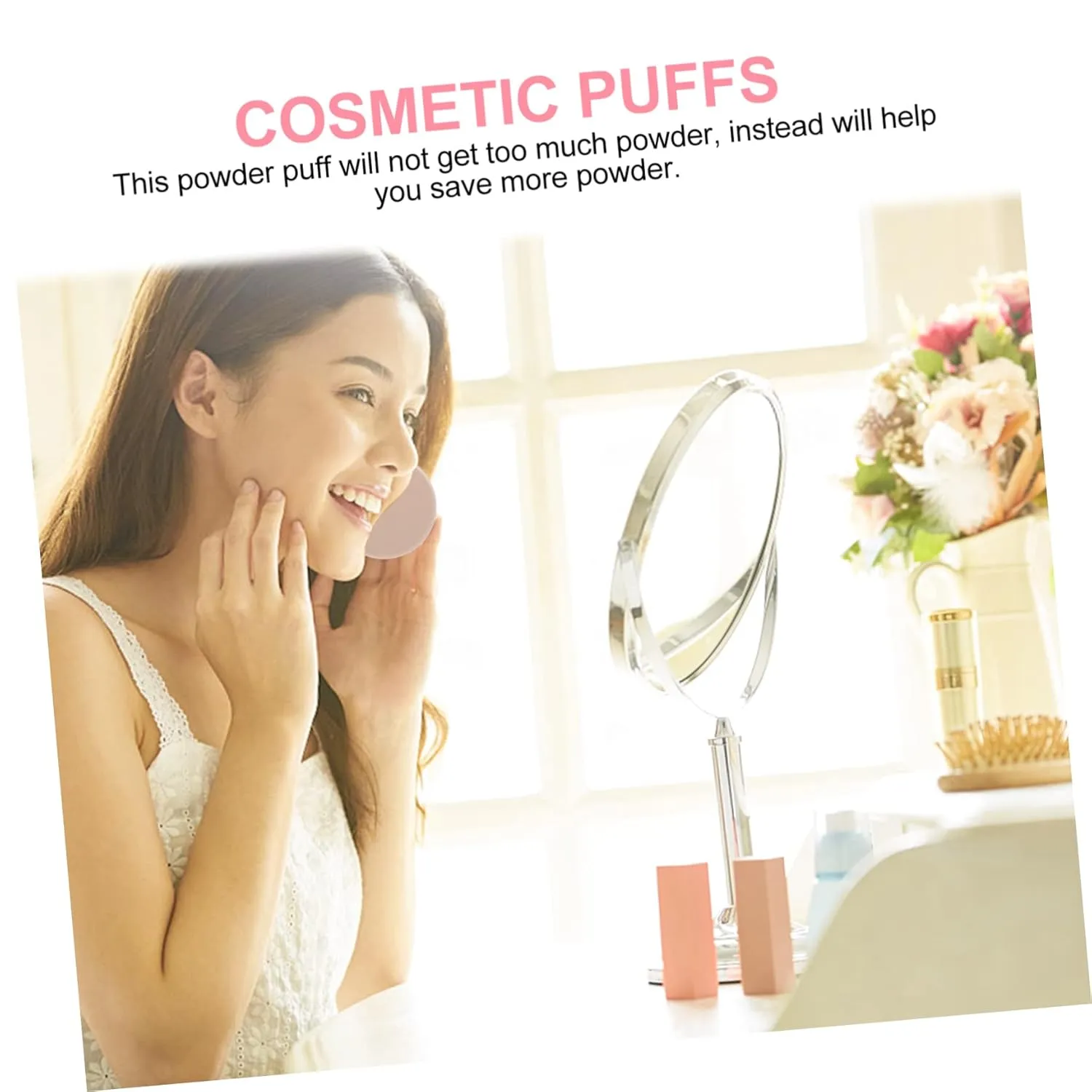 2pcs Makeup Sponges with Travel Case Versatile Beauty Puff for Liquid Applications Compact Use for Foundation Blush Application