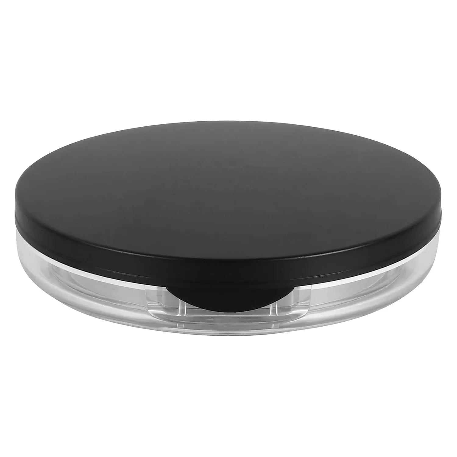 2pcs Portable Loose Powder Box Cosmetic Box Powder Case with 2pcs Puff
