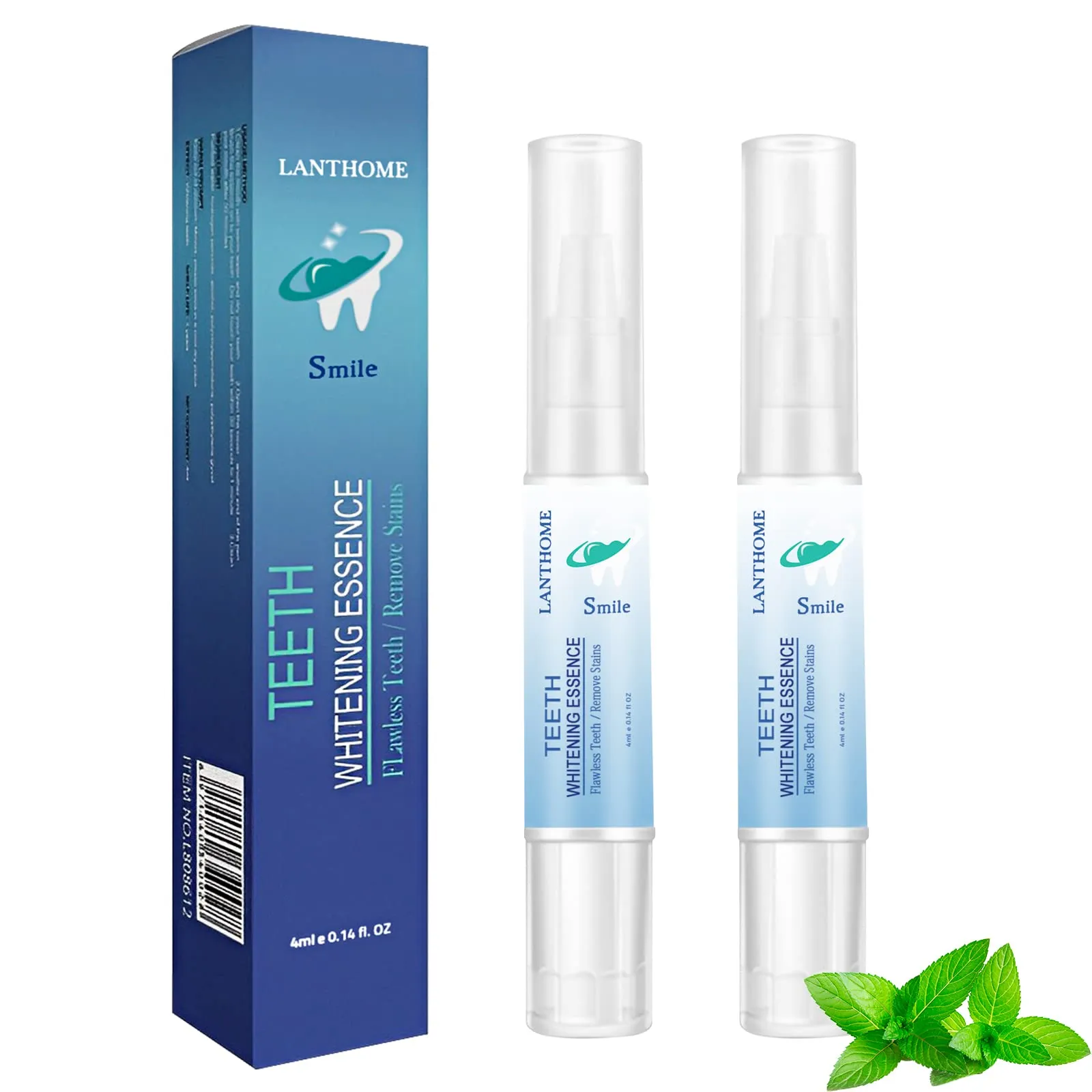 2PCS Teeth Whitening Essence, Teeth Whitening Pen, Instant Teeth Stain Remover Pen, Teeth Whitening Essence Pen, Intensive Stain Removal Teeth Reduce Yellowing