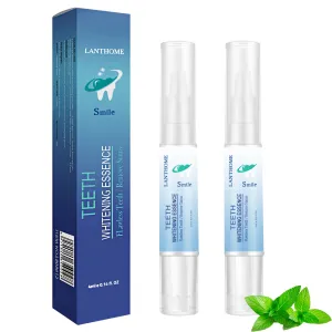 2PCS Teeth Whitening Essence, Teeth Whitening Pen, Instant Teeth Stain Remover Pen, Teeth Whitening Essence Pen, Intensive Stain Removal Teeth Reduce Yellowing