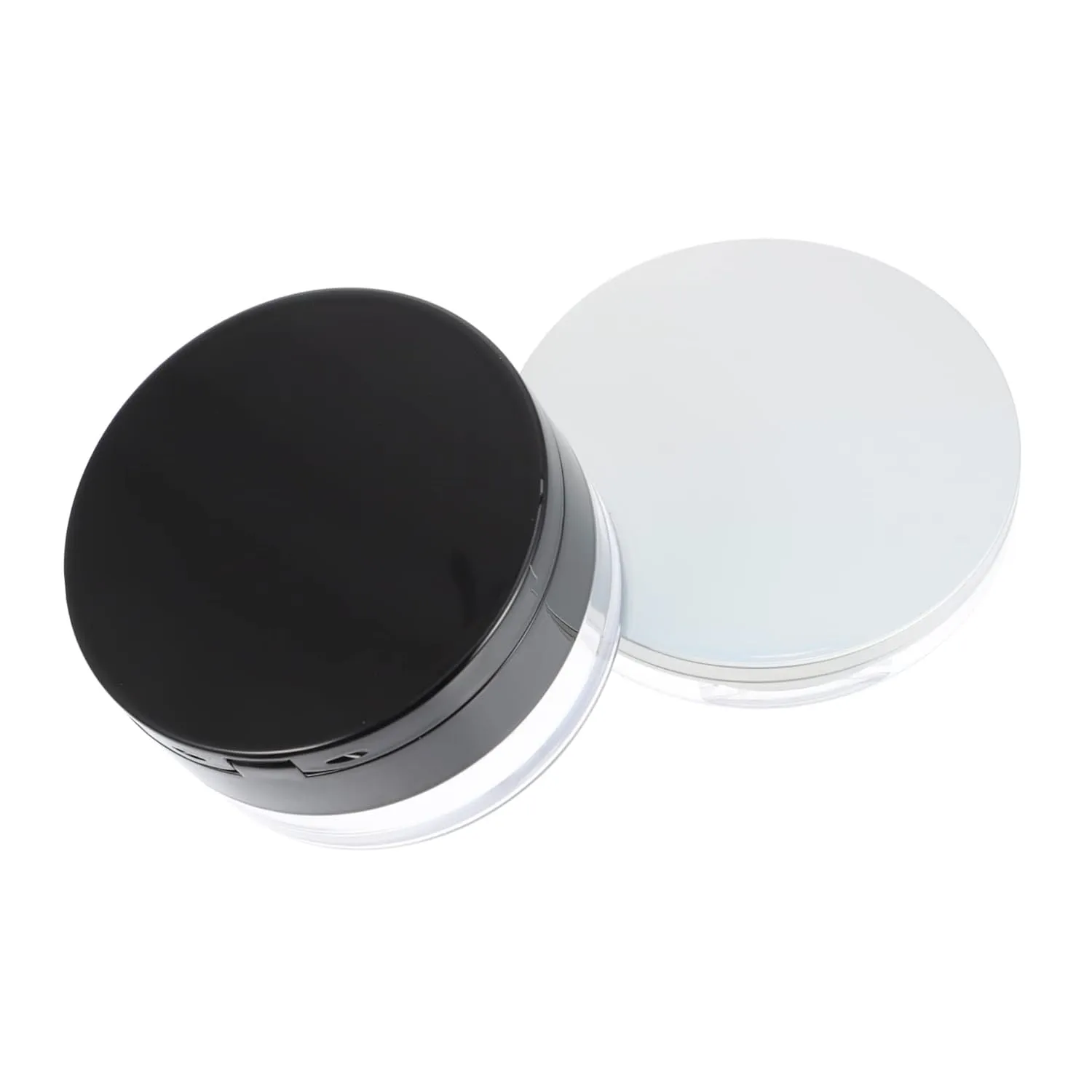 2sets Empty Powder Cases Mirror Travel Compact Loose Powder Containers for Makeup Durable Reusable Design for Daily Use School Office and Outdoor Activities