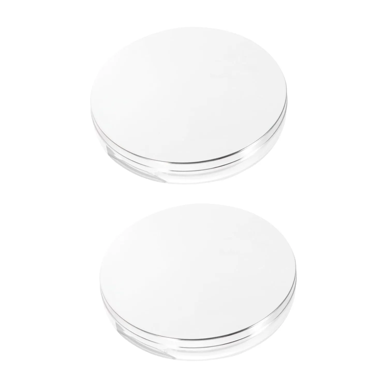2sets Loose Powder Holder -lid Design Elastic Mesh for Even Powder Distribution Stylish Travel Container for Makeup for Women