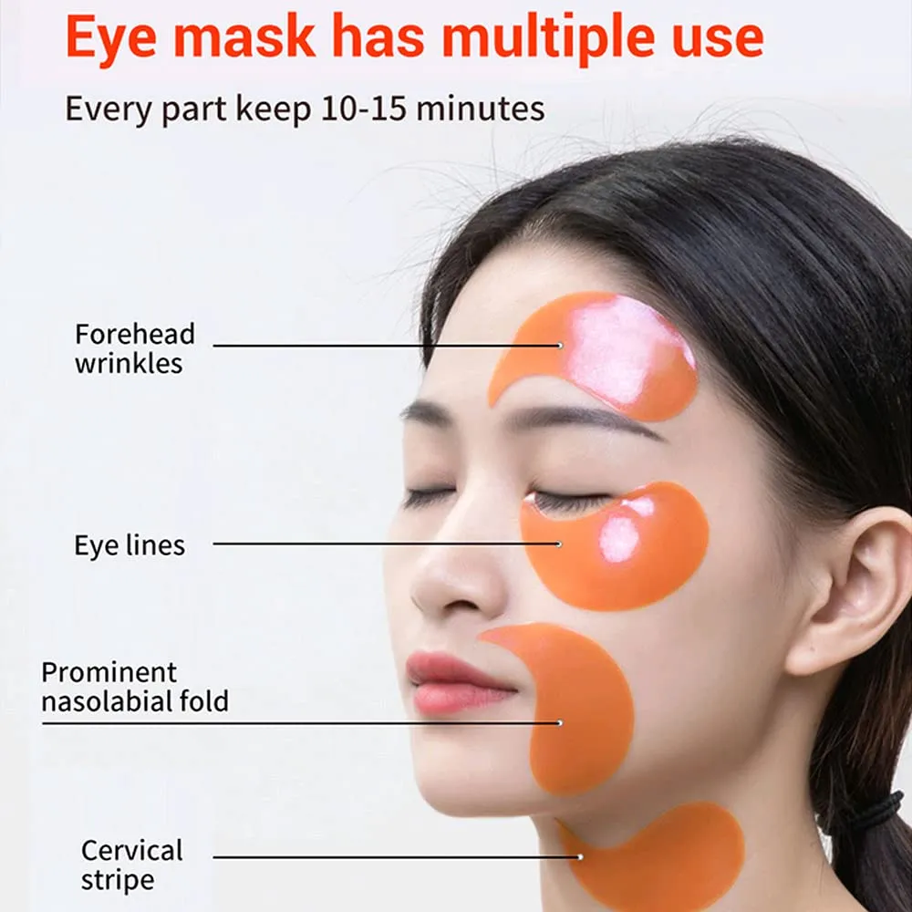 30 pairs Vitamin-C Under Eye Patches - Collagen Patches Eye Masks with Moisturizing and Anti-Aging Effect/ Hydrogel Under-Eye Patches for Puffy Eyes, Dark Circles, Eye Bags, Improve Lines and Wrinkles