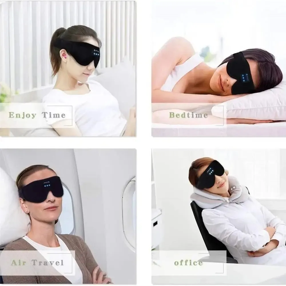 3D Eye Sleeping Mask with Headband