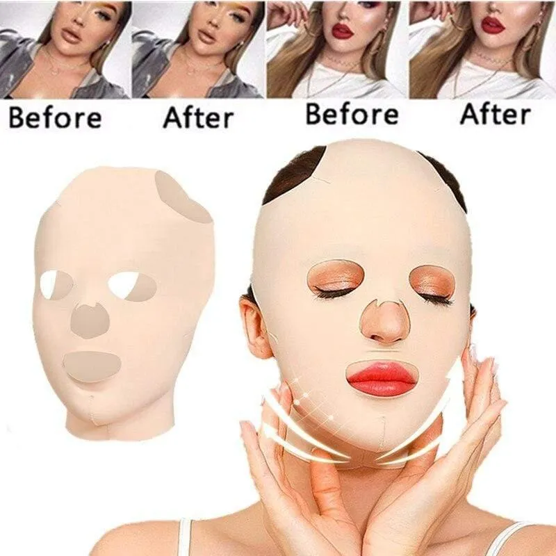 3D Mask Face shaper mask Anti wrinkle Sleep Mask UK - Slimming Bandage, V Face Shaper