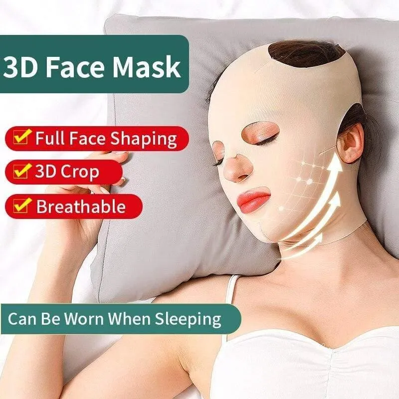 3D Mask Face shaper mask Anti wrinkle Sleep Mask UK - Slimming Bandage, V Face Shaper