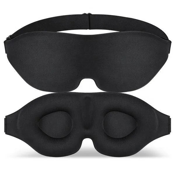 3D Sleeping Eye Mask, Soft Breathable Eye Cover for Women Men, Relaxing Zero Pressure Night Blindfold