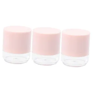 3pcs Box Travel Makeup Powder Box Portable Loose Powder Storage Case Puff Compact Lightweight for On-the-go