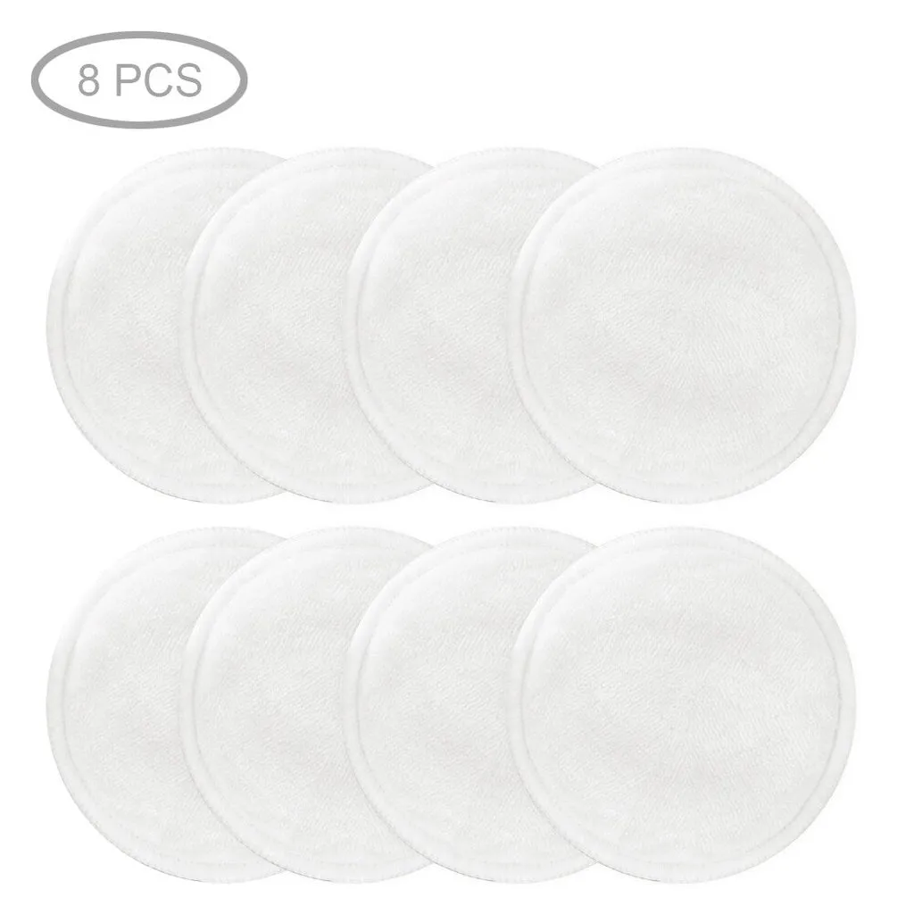 4/8/10/16pcs Makeup Remover Washable Cotton Pads Reusable Face Wipes Microfiber Make-Up Remover Three Layers Natural Soft Bamboo