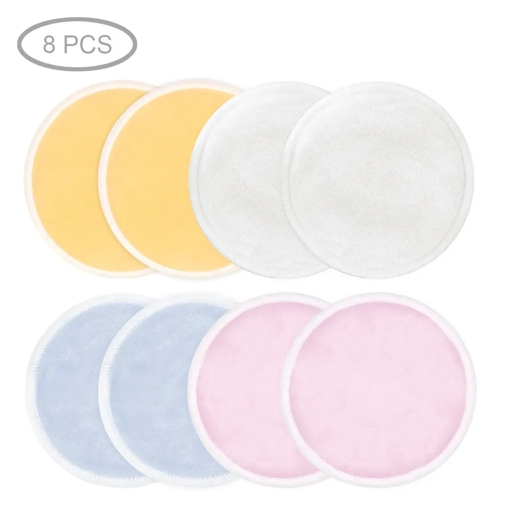 4/8/10/16pcs Makeup Remover Washable Cotton Pads Reusable Face Wipes Microfiber Make-Up Remover Three Layers Natural Soft Bamboo