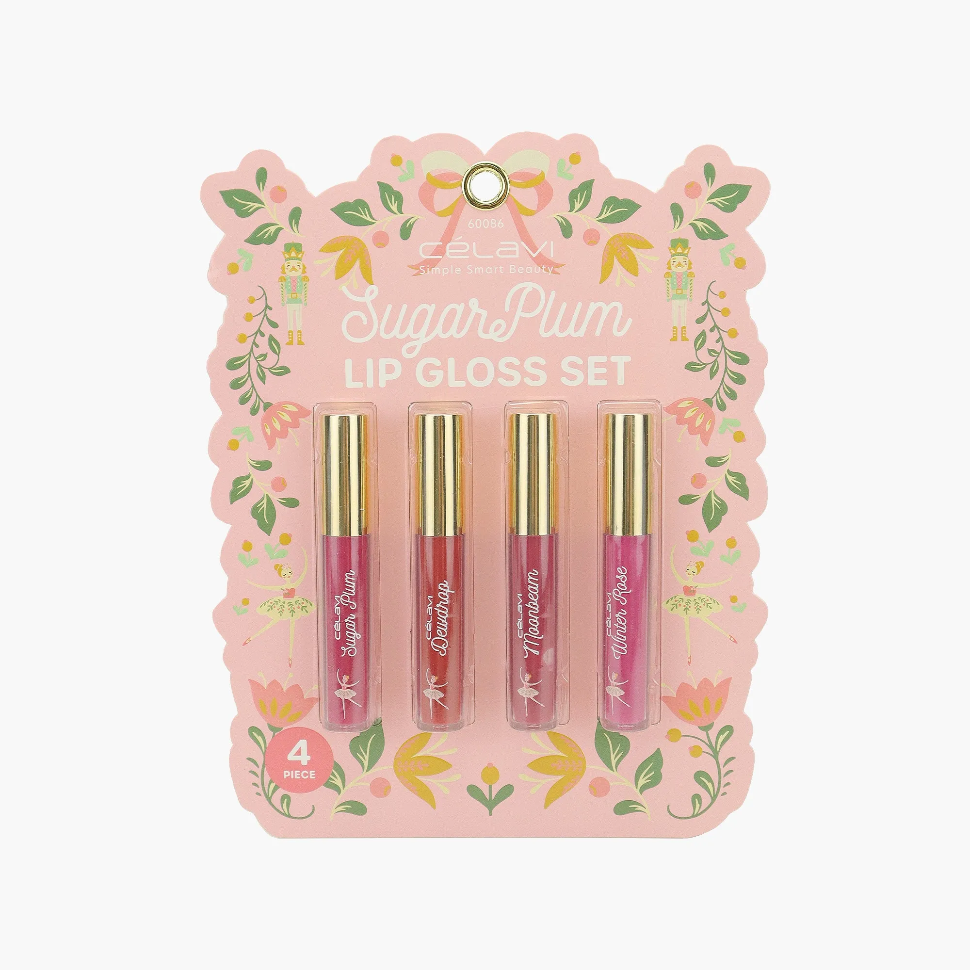 4PC LIP GLOSS SET - NUTCRACKER BALLET