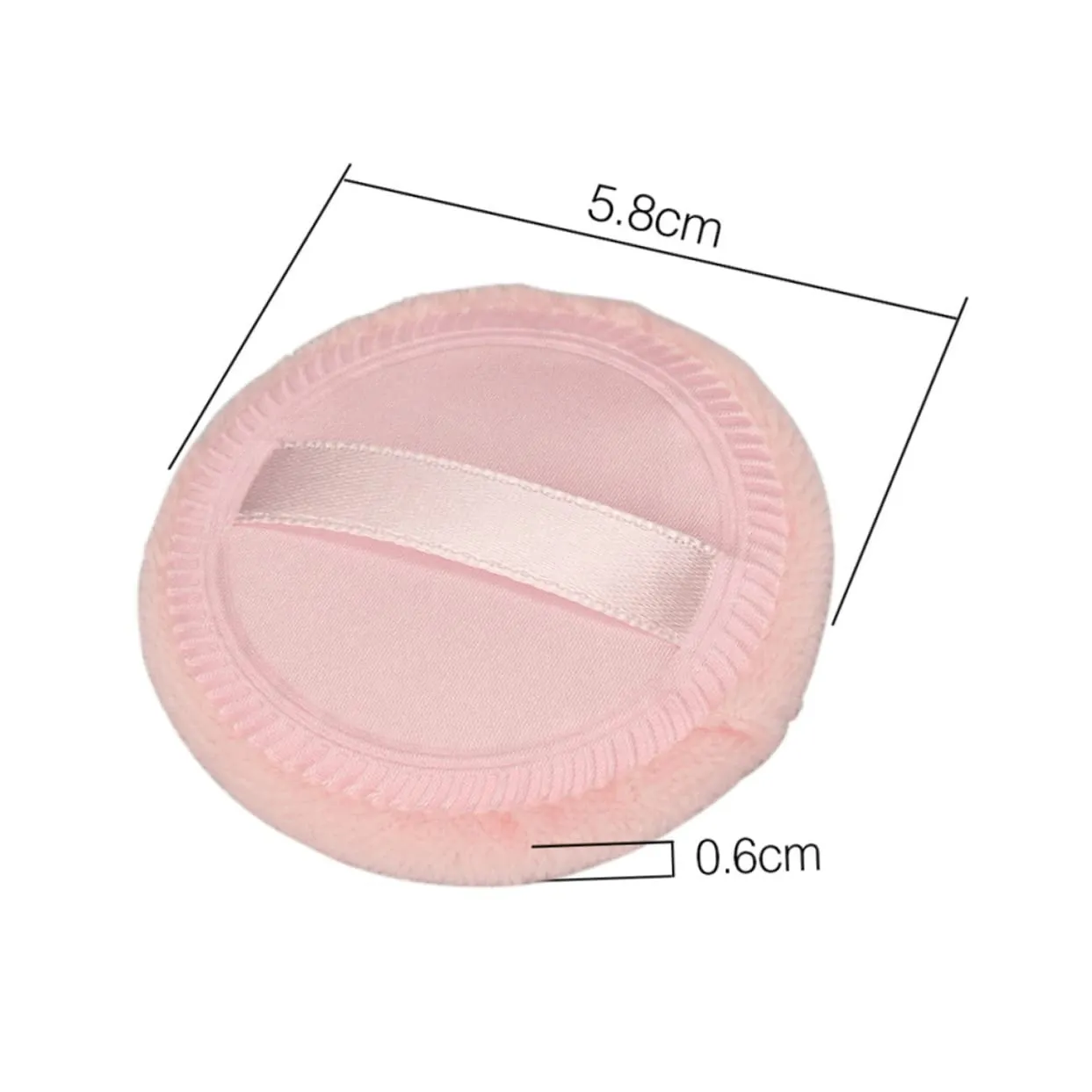 5pcs Orange Cotton Loose Powder Puff Fluffy Makeup Applicators for Smooth Foundation Application for Home Salon Travel Use